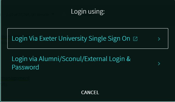 Login display box
